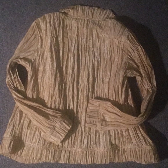 Chico’s Star ⭐️ Dust Gold Jacket/ Blazer - Picture 4 of 5